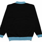 BICOLOR KNIT POROSHIRT/WOMEN