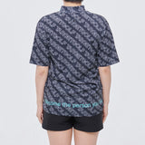 TARGET GOLF PATTERN MOCK TEE/WOMEN