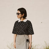 PATTERN POLO T-SHIRT / WOMEN