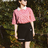 PATTERN POLO T-SHIRT / WOMEN