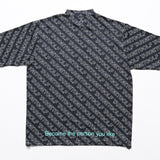 TARGET GOLF PATTERN MOCK TEE/WOMEN