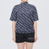 TARGET GOLF PATTERN MOCK TEE/WOMEN Womens Tops ゴルフウェア