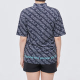 TARGET GOLF PATTERN MOCK TEE/WOMEN Womens Tops ゴルフウェア