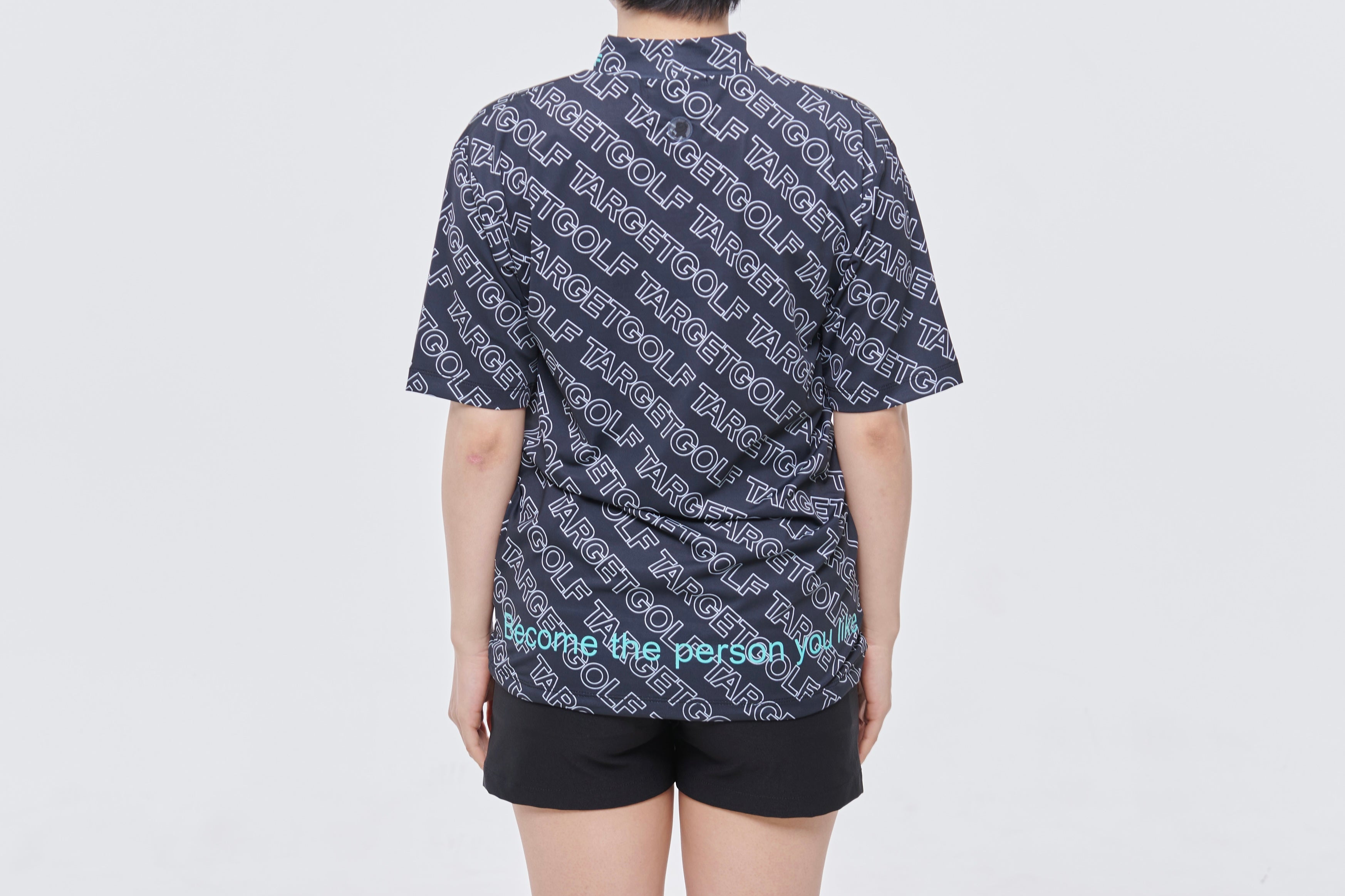 TARGET GOLF PATTERN MOCK TEE/WOMEN Womens Tops ゴルフウェア