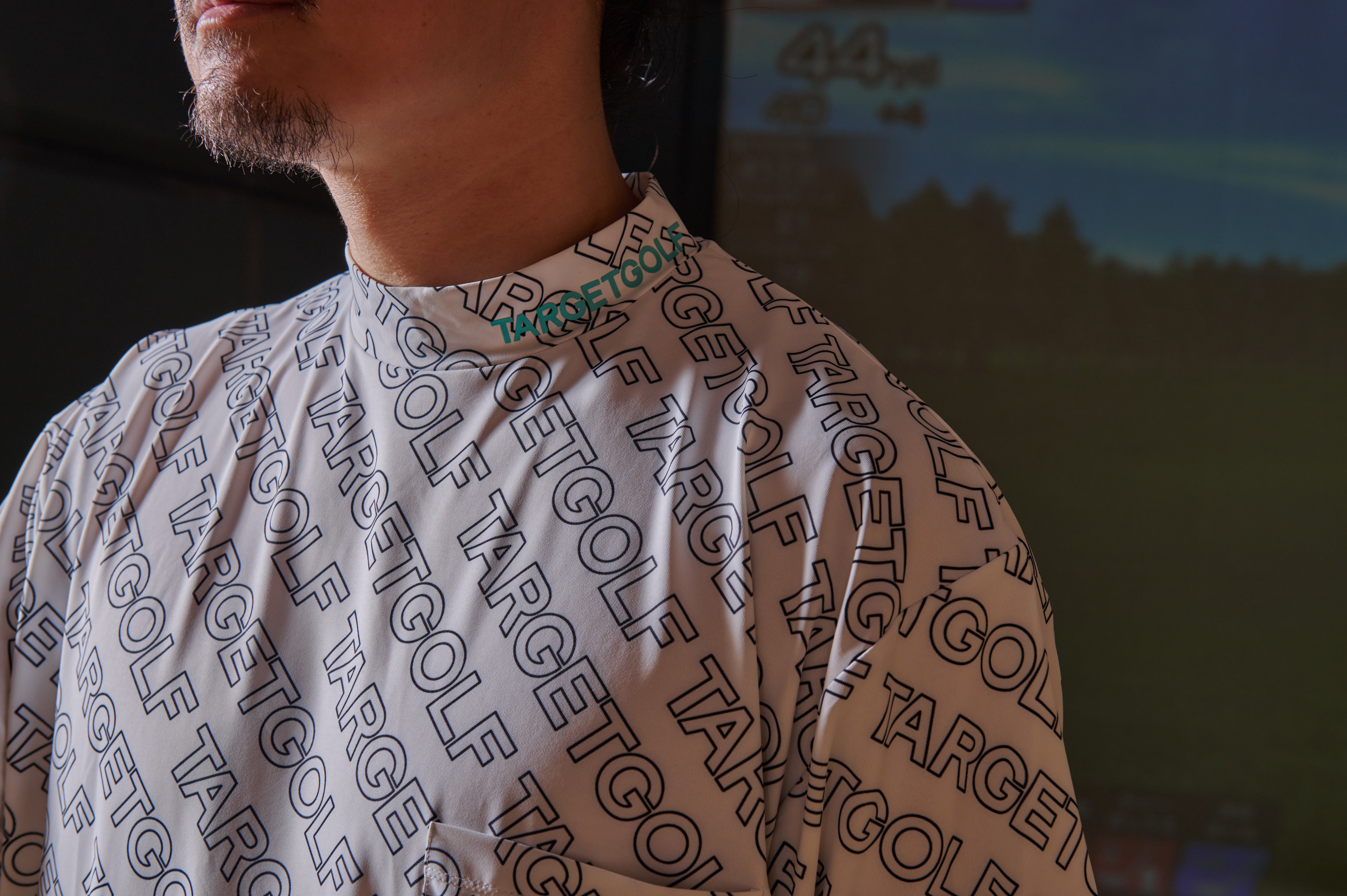 TARGET GOLF PATTERN MOCK TEE/MEN Mens Tops ゴルフウェア